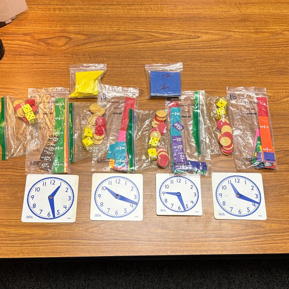Educational Time-Telling Learning Toy Set